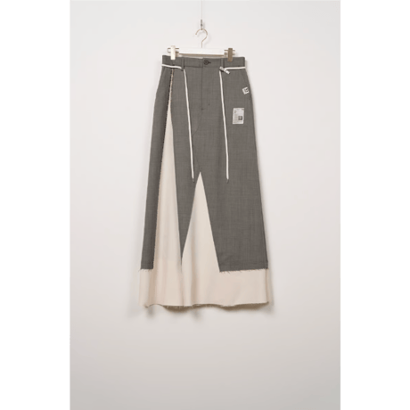 Maison MIHARA YASUHIRO : WOOL SLACKS COMBINED SKIRT