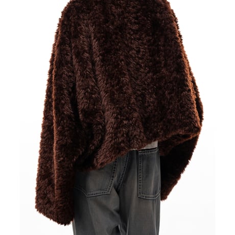 Maison MIHARA YASUHIRO: Roll-up Hem Faux Fur Jacket