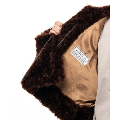 Maison MIHARA YASUHIRO: Roll-up Hem Faux Fur Jacket
