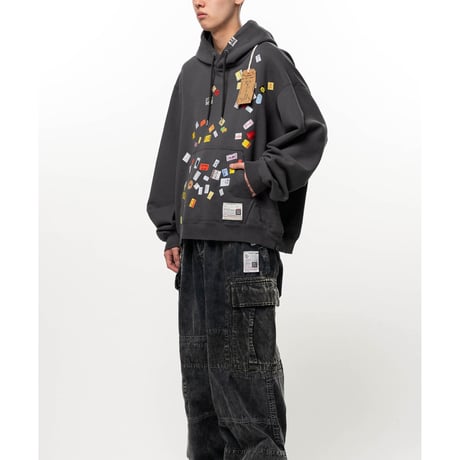 Maison MIHARA YASUHIRO : Price Tag Sticker Printed Hoodie