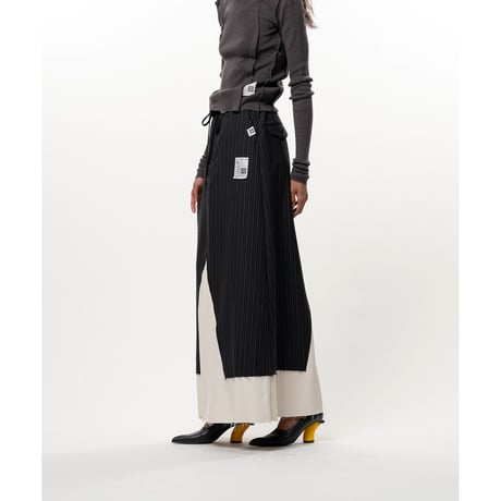 Maison MIHARA YASUHIRO : WOOL SLACKS COMBINED SKIRT