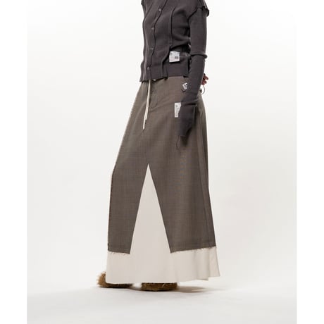 Maison MIHARA YASUHIRO : WOOL SLACKS COMBINED SKIRT