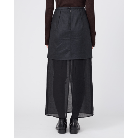 IRENISA : REVERSIBLE STRAIGHT SKIRT