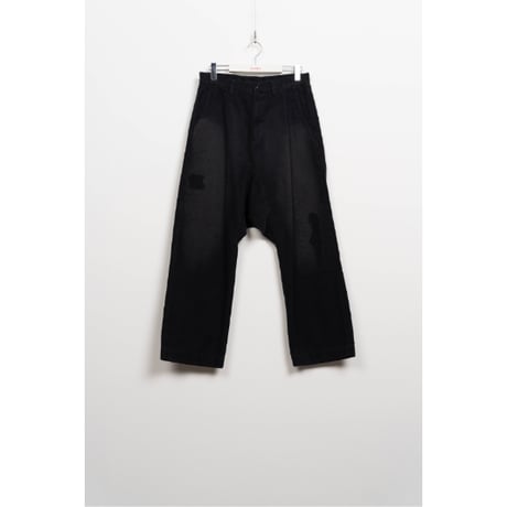 KAMIYA : Repaired Corduroy Sarouel Pants