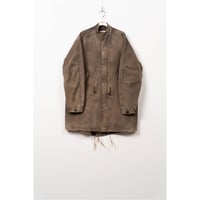 KAMIYA : "EYES ONLY" Heavy Sun-Faded Printed Mods Coat