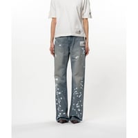 Maison MIHARA YASUHIRO: Kids Silhouette Sticker Printed Denim Pants