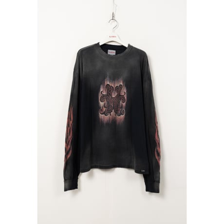 KAMIYA : “CRAYON FLAME KMY” L/S Tee