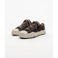 Maison MIHARA YASUHIRO: "HANK" OG Sole Ripped Overdye Canvas Low-top Sneakers