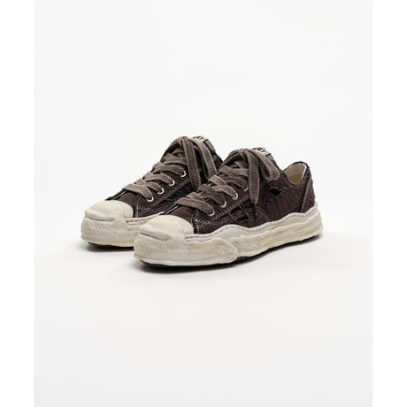 Maison MIHARA YASUHIRO: "HANK" OG Sole Ripped Overdye Canvas Low-top Sneakers