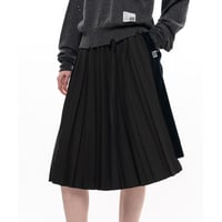 Maison MIHARA YASUHIRO: Combined Pleated Corduroy Skirt