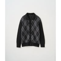 Juha  : COLLARED ARGYLE CARDIGAN