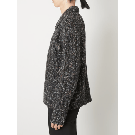 TAAKK : MULTICOLOR CABLE KNIT CARDIGAN