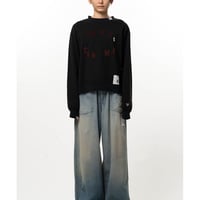Maison MIHARA YASUHIRO: Don't Tag Me. Flocky Printed Sweatshirt