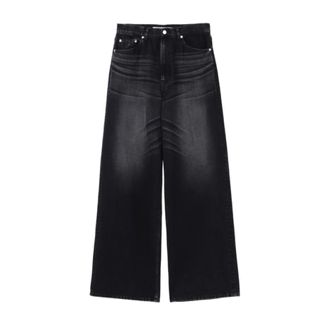 JOHN LAWRENCE SULLIVAN : WASHED DENIM WIDE PANTS