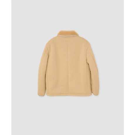 JANE SMITH : POLYESTER BOA FLEECE REVERSIBLE ZIP UP JACKET