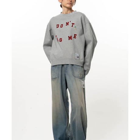 Maison MIHARA YASUHIRO: Don't Tag Me. Flocky Printed Sweatshirt