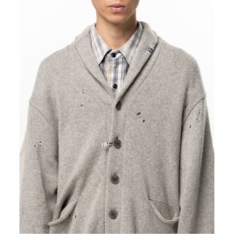 Maison MIHARA YASUHIRO: Sweatshirt Combined Knit Cardigan
