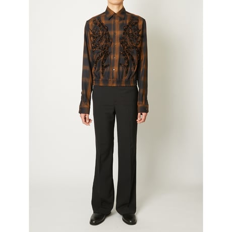 TAAKK : EMBROIDERED BLOUSON SHIRT