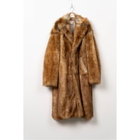 KAMIYA : Faux Fur Long Coat