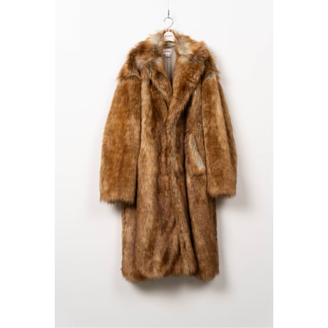KAMIYA : Faux Fur Long Coat