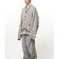 Maison MIHARA YASUHIRO: Sweatshirt Combined Knit Cardigan