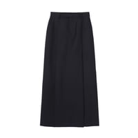 JOHN LAWRENCE SULLIVAN : WOOL GABARDINE SLIT SKIRT