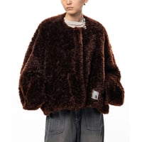 Maison MIHARA YASUHIRO: Roll-up Hem Faux Fur Jacket