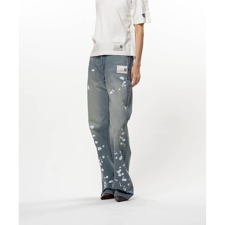 Maison MIHARA YASUHIRO: Kids Silhouette Sticker Printed Denim Pants