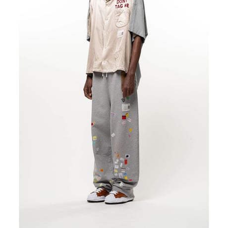 Maison MIHARA YASUHIRO: Price Tag Sticker Printed Sweat Pants