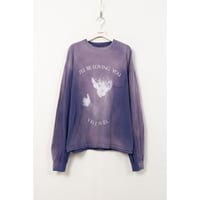 KAMIYA : "LOVING" Distressed Long-Sleeve Pocket T-shirt