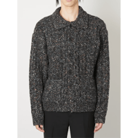 TAAKK : MULTICOLOR CABLE KNIT CARDIGAN