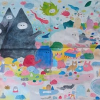 三好愛：ハンカチ「ゆめがきました」A