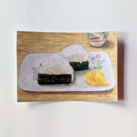 マメイケダ 「おにぎりセット」ステッカー