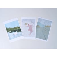 はせがわはっち：絵葉書「山のいきもの」その4