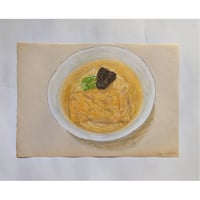 マメイケダ：ノブうどん帖「表紙絵（キツネうどん）」