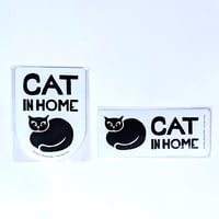「 CAT IN HOUSE 」マグネット/ステッカー(勝山八千代)