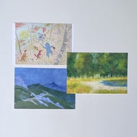 はせがわはっち：絵葉書「山景色」その4