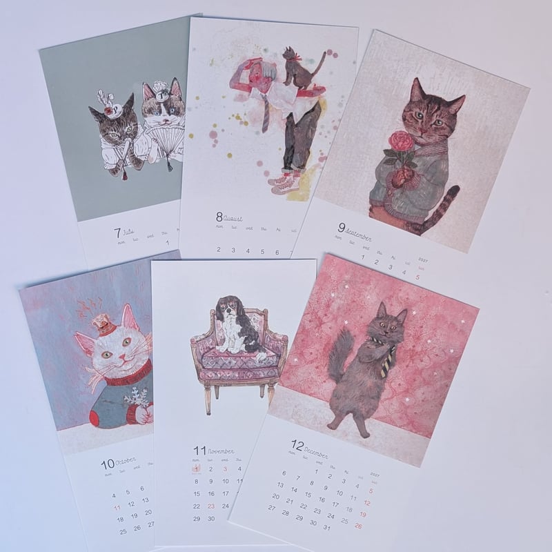 樋口佳絵：チャリティーカレンダー「cat & dog & me」2027 | nowaki