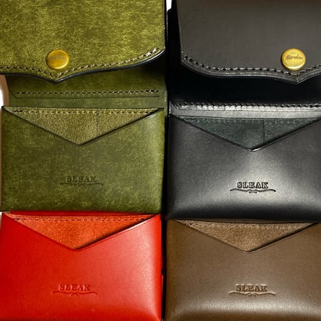HARDEE "TINY WALLET"-MINI WALLET RED/OLIVE/BROWN/BLACK
