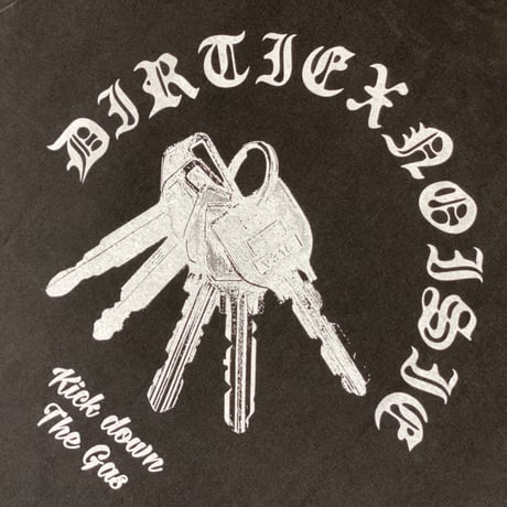 "GET A KEY"-LONG SLEEVE T-SHIRT FADE BLACK