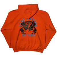 BACKWARDS CRAB-PULL OVER HOODIE ORANGE