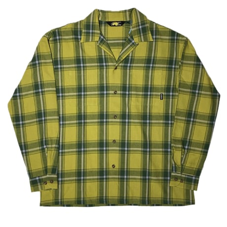 OPEN COLLARED  OMBRE SHIRT YELLOW