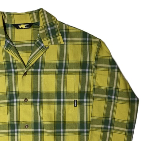 OPEN COLLARED  OMBRE SHIRT YELLOW