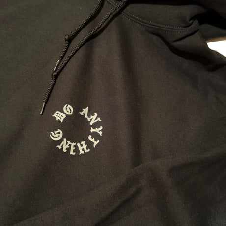 BACKWARDS CRAB-PULL OVER HOODIE BLACK