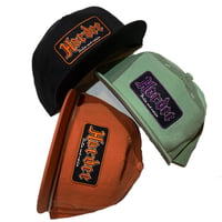 HARDEE 5PANEL CAP  SAGE GREEN/ORANGE/BLACK