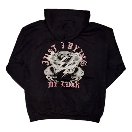 BACKWARDS CRAB-PULL OVER HOODIE BLACK