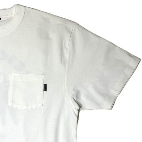 "GET A KEY"  POCKET T-SHIRT WHITE