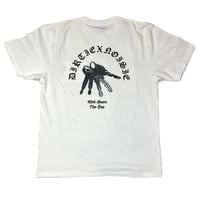 "GET A KEY"  POCKET T-SHIRT WHITE