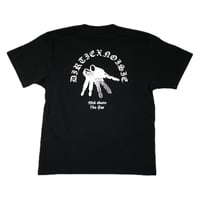 "GET A KEY"  POCKET T-SHIRT BLACK