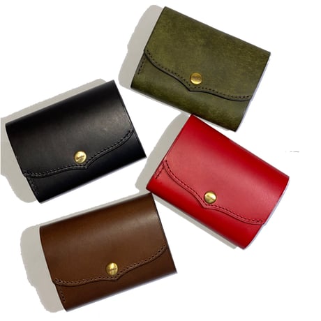 HARDEE "TINY WALLET"-MINI WALLET RED/OLIVE/BROWN/BLACK